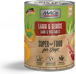 Produktbild von MAC's Lamm&Gemüse Hundenassfutter Lamm&Gemuese Hundenassfutter 6x 400 Gramm