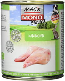 Produktbild von Mac's Mono Sensitive Kaninchen Hundefutter - 6 x 800 g