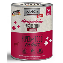 Produktbild von MAC's Mono Sensitive Pferd Nassfutter für Hunde - 6 x 800 g