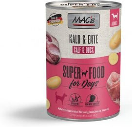 Produktbild von MAC's Nassfutter Hund Adult Kalb und Ente - 6 x 400 g