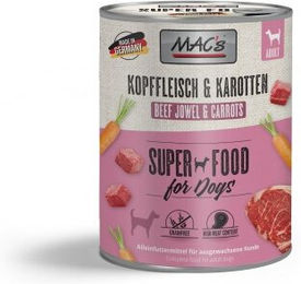 Produktbild von MAC's Nassfutter Hund Adult Kopffleisch und Karotten 6x800 g