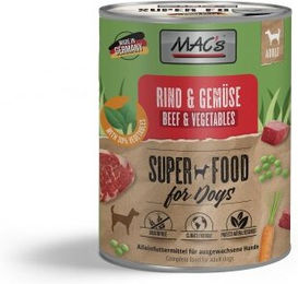 Produktbild von MAC's Nassfutter Hund Adult Rind und Gemüse 6x800 g