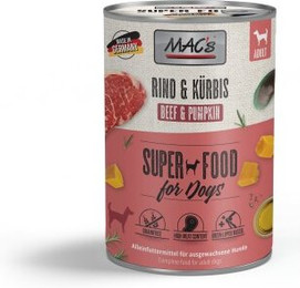Produktbild von MAC's Nassfutter Hund Adult Rind und Kürbis - 6 x 400 g