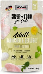 Produktbild von MAC's Nassfutter Katze Adult Kaninchen und Geflügel - 48 x 100 g