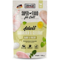 Produktbild von MAC's Nassfutter Katze Adult Kaninchen und Geflügel - 48 x 100 g