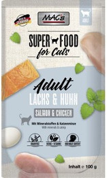 Produktbild von MAC's Nassfutter Katze Adult Lachs und Geflügel - 48 x 100 g