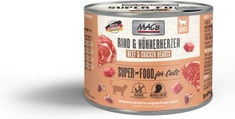 Produktbild von MAC's Nassfutter Katze Adult Rind und Hühnerherzen - 6 x 200 g