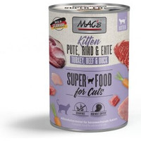 Produktbild von MAC's Nassfutter Kitten Pute, Rind und Ente - 6 x 400 g