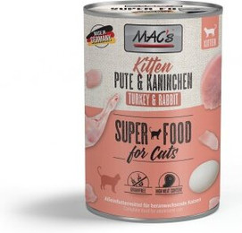 Produktbild von MAC's Nassfutter Kitten Pute und Kaninchen - 24 x 400 g