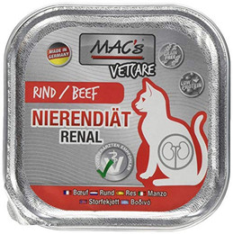 Produktbild von MAC's Vetcare Katze Nierendiät Rind - 16 x 100 g