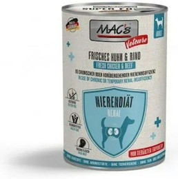 Produktbild von MAC's Vetcare NiereHundenassfutter Vetcare Niere Huhn&Rind Hundenassfutter 12x 400 Gramm