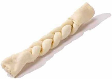 Produktbild von MACED Kausnack aus weißem Rindsleder 25 cm 1 St.