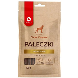 Produktbild von MACED Super Premium Hundekau-Sticks aus Schweinefleisch - 100 g