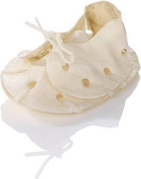 Produktbild von MACED Weißer Hundekau-Schuh 12,5 cm - 12,5 cm