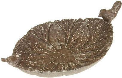 Produktbild von Macosa Home Vogeltränke Metall mit Dekovögeln Shabby Chic oval