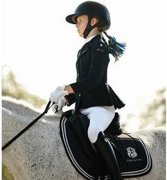 Produktbild von Mädchen Softshell Reitjacke für Turniere Cavalliera Purity Glow