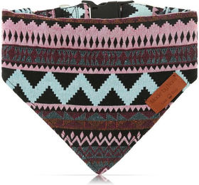 Made by Nami Hunde-Halsband Boho Hundehalstuch in verschiedenen Größen, für kleine und große Hunde (Lila oder Blau) – Bild 1 von 5