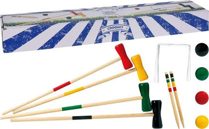 made2trade Outdoor-Spielzeug Holz Krocket Set, (20-tlg) für 4 Spieler – Bild 1 von 3