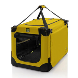 Produktbild von Maelson Soft Kennel Safran Gelb faltbare Hunde-Transportbox - 1 Stk.