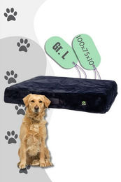 Produktbild von MAELSON Tierbett MemoFluff Orthopädisches Hundekissen Charcoal