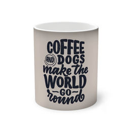 Produktbild von Magische Tasse "Coffee and Dogs" - 0,33 l