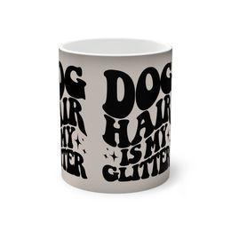 Produktbild von Magische Tasse "Dog Hair is my Glitter" - 0,33 l