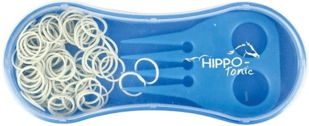 Produktbild von Mähnen Flechtbürste mit Mähnengummis blau