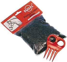 Produktbild von Mähnengummi mit Zopfkamm Premiere schwarz