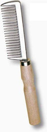 Produktbild von Mähnenkamm mit Holzgriff aus Aluminium