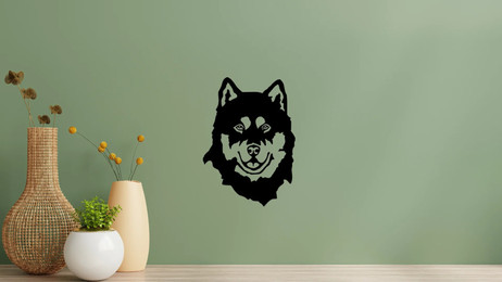 Produktbild von Malamut Kopf Wandtattoo Wandbild Wandsticker Wandaufkleber Wanddekoration