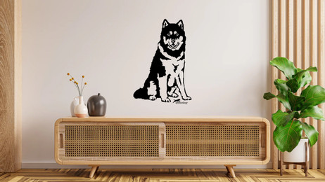 Produktbild von Malamut Wandtattoo Wandbild Wandsticker Wandaufkleber Wanddekoration