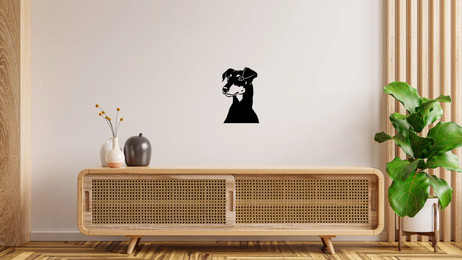 Produktbild von Manchester Terrier Kopf Wandtattoo Wandbild Wandsticker Wandaufkleber Wanddekoration