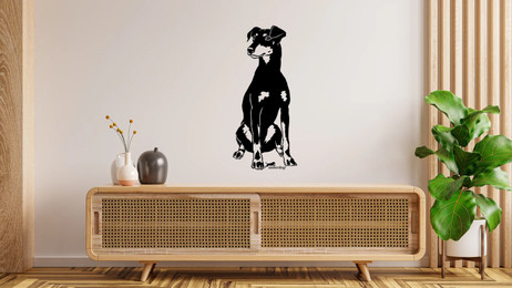 Produktbild von Manchester Terrier Wandtattoo Wandsticker Wandaufkleber Wanddekoration