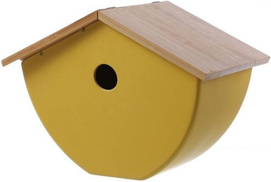 Produktbild von MARELIDA Vogelhaus Nistkasten Bambus gelb