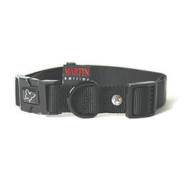 Martin Sellier verstellbares Nylon-Hundehalsband schwarz – Bild 1 von 2