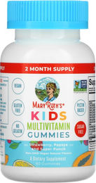 Produktbild von MaryRuth's, Multivitamin-Fruchtgummis für Kinder, Erdbeere, Papaya und Super Punch, 60 Fruchtgummis