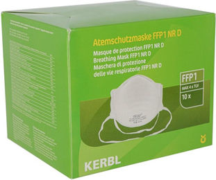 Produktbild von Masken ohne Ventil Kerbl FFP1 NR D (x10)