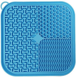 Produktbild von Matte für Haustiere, Hunde und Katzen, Slow Food-Näpfe, Futternapf, Leckpad, Slow Feeder, Welpenbad, Ablenkungspads, Silikonspender blau