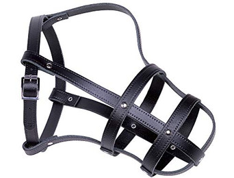 Produktbild von Maulkorb für Hunde aus Leder Nobby Pet