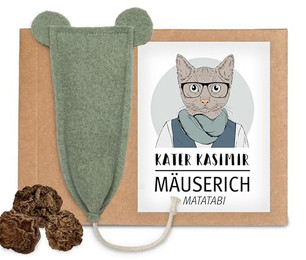 Produktbild von MÄUSERICH XL Katzenspielzeug Maus mit Matatabi-Füllung