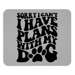 Produktbild von Mauspad "Plans with my Dog"