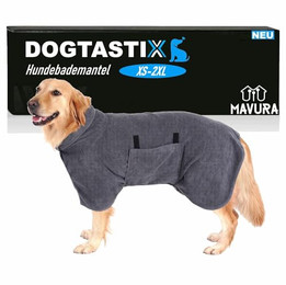 Produktbild von MAVURA DOGTASTIX Hundebademantel schnelltrocknend verstellbar