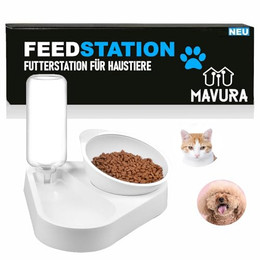 Produktbild von MAVURA FEEDSTATION 2in1 Trink- und Futternapf für Katzen und Hunde