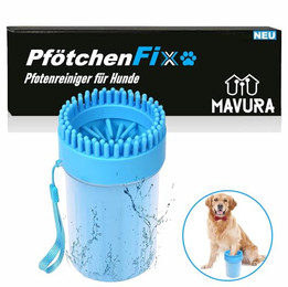 Produktbild von MAVURA PfötchenFix 2in1 Pfotenreiniger und Massagebürste aus Silikon