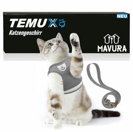 Produktbild von MAVURA TEMUX Katzengeschirr verstellbar ausbruchsicher