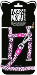 Max & Molly Urban Pets Max & Molly Katzengeschirr & eine-Leopard Pink – Bild 1 von 3