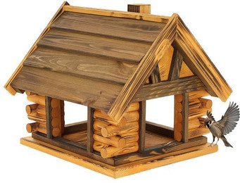Produktbild von MAZUR Vogelfutterhaus aus Holz XL