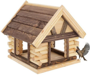 Produktbild von MAZUR Vogelfutterhaus aus Naturholz