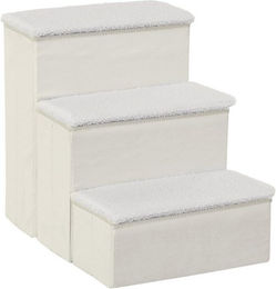 Produktbild von MC Star Haustiertreppe faltbare Katzentreppe Hundetreppe 3 Stufen mit Stauraum