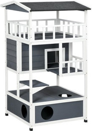 Produktbild von MC Star Katzenliege Katzenhaus mit Toilette, 4-stöckig